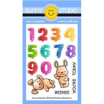 Sunny Studios Stempel - Balloon Numbers